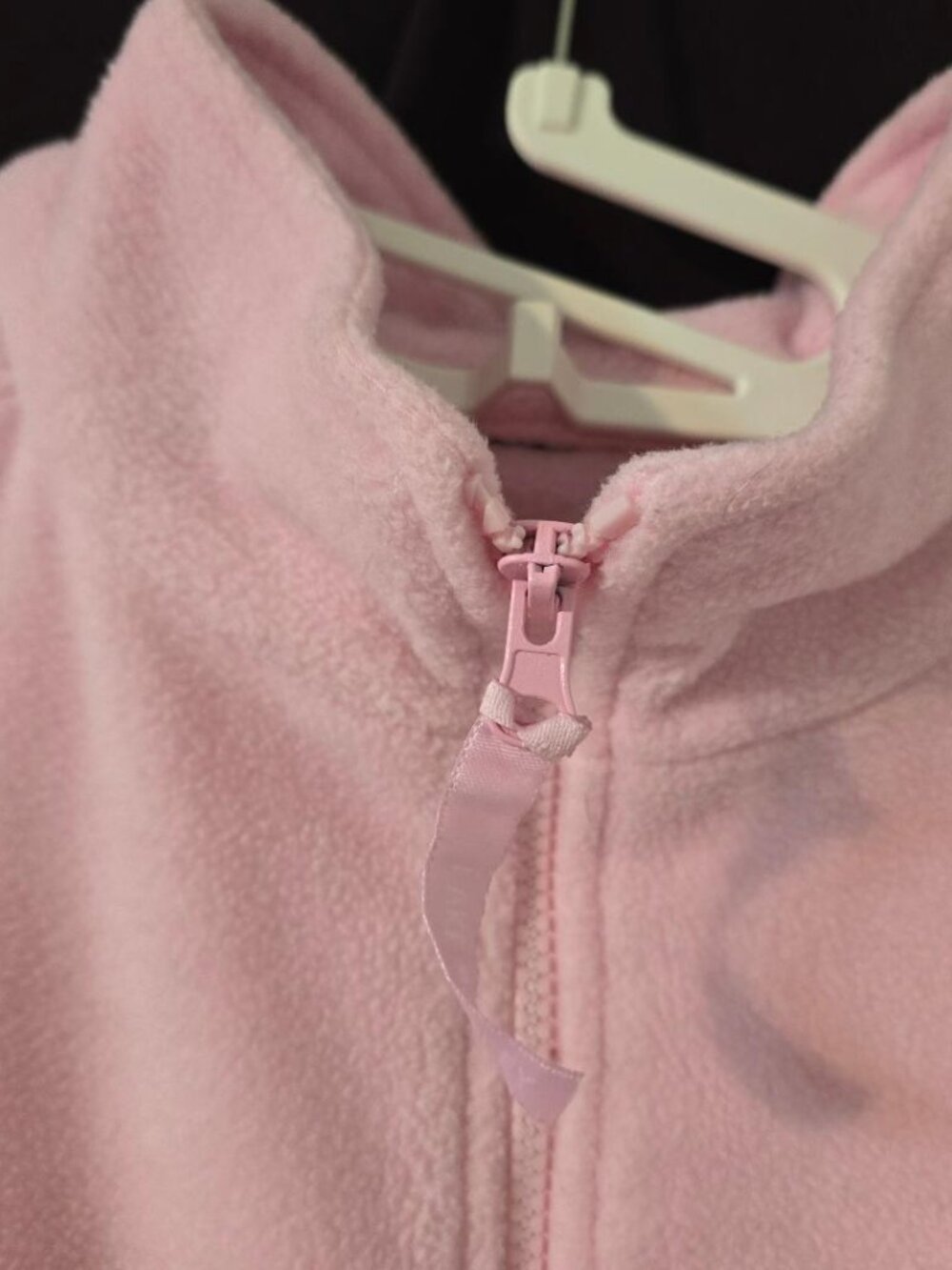 XL Lake‎ Matley Zipper Fleece un-lined Pocket Collar Pink Sweater Jacket Bomber - Picture 4 of 13